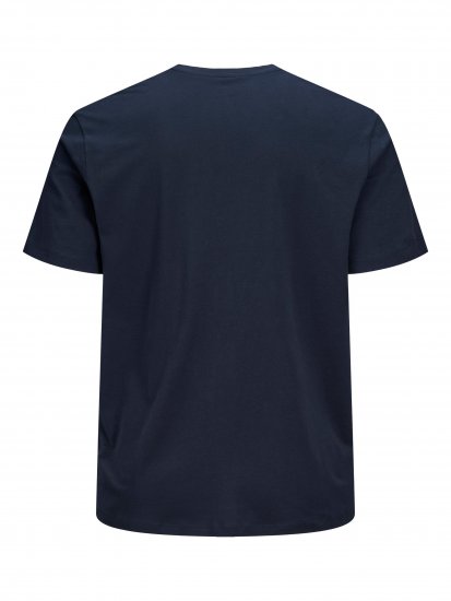 Jack & Jones Preston Crew Neck T-Shirt Navy - Tricouri - Tricouri Bărbați Mărimi Mari