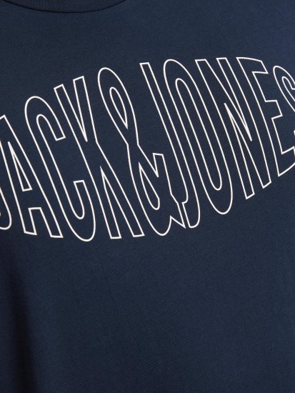 Jack & Jones Preston Crew Neck T-Shirt Navy - Tricouri - Tricouri Bărbați Mărimi Mari
