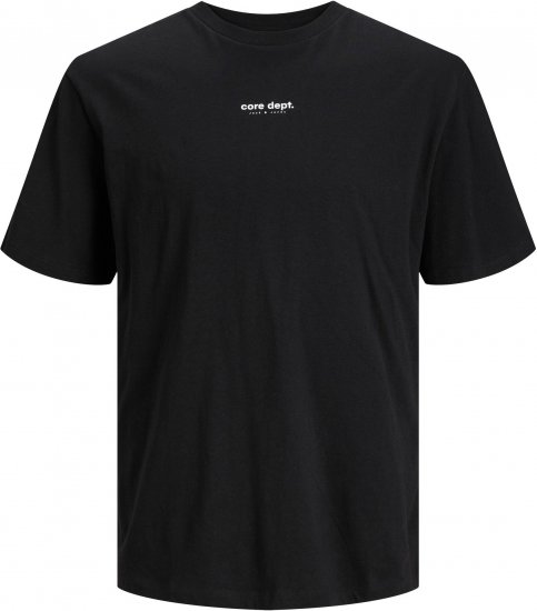 Jack & Jones JCOEDITION BERLIN T-Shirt Black - Tricouri - Tricouri Bărbați Mărimi Mari