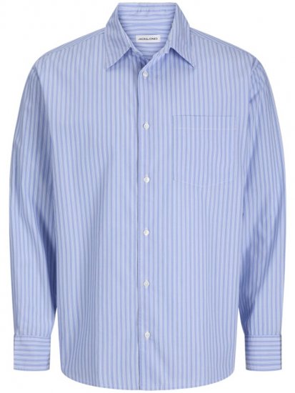 Jack & Jones Cody Poplin Long Sleeve Shirt Windsurfer - Cămăși - Cămăși Bărbați Mărimi Mari