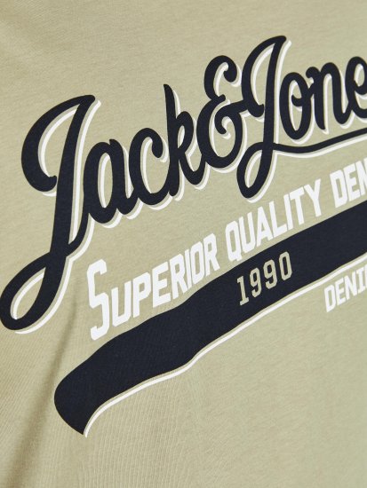 Jack & Jones JJELOGO TEE Light Green - Tricouri - Tricouri Bărbați Mărimi Mari