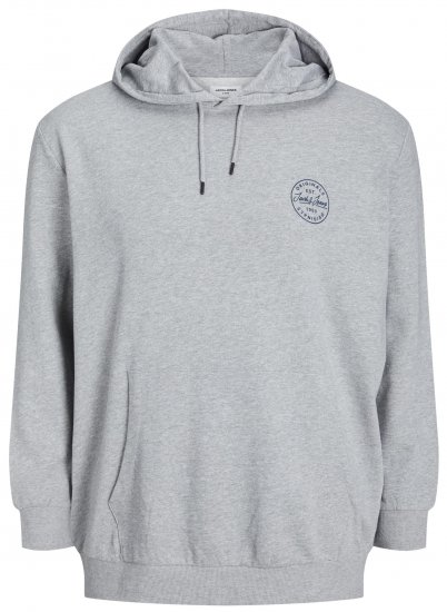 Jack & Jones JJESHARK SWEAT Hoodie Light Grey - Pulovere & hanorace - Pulovere & Hanorace Bărbați Mărimi Mari