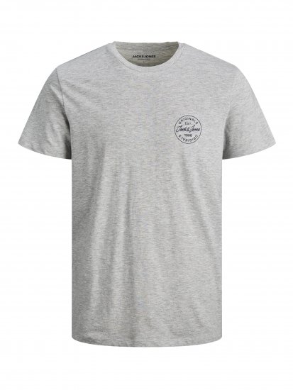Jack & Jones JJESHARK TEE Gray - Tricouri - Tricouri Bărbați Mărimi Mari