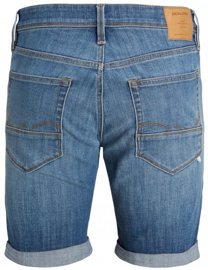 Jack & Jones JJIRICK JJFOX Shorts Blue Denim - Pantaloni scurți - Pantaloni Scurți Mărimi mari Bărbați 