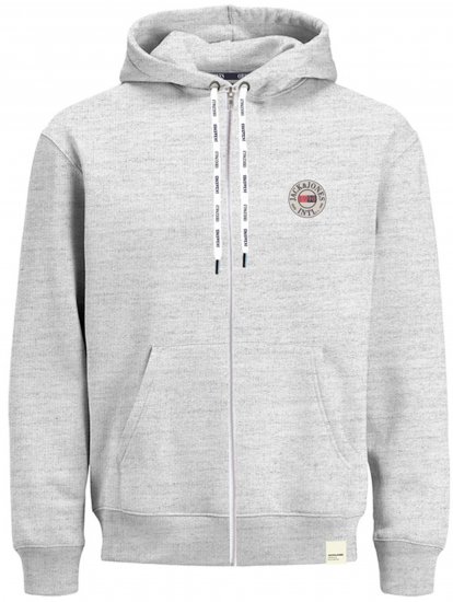 Jack & Jones JORINTERNATIONAL ZIP Hoodie Grey - Pulovere & hanorace - Pulovere & Hanorace Bărbați Mărimi Mari