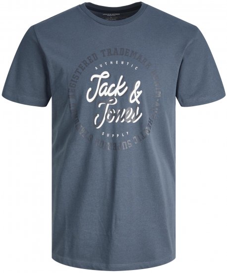 Jack & Jones JJSTAMP TEE Ombre Blue - Tricouri - Tricouri Bărbați Mărimi Mari
