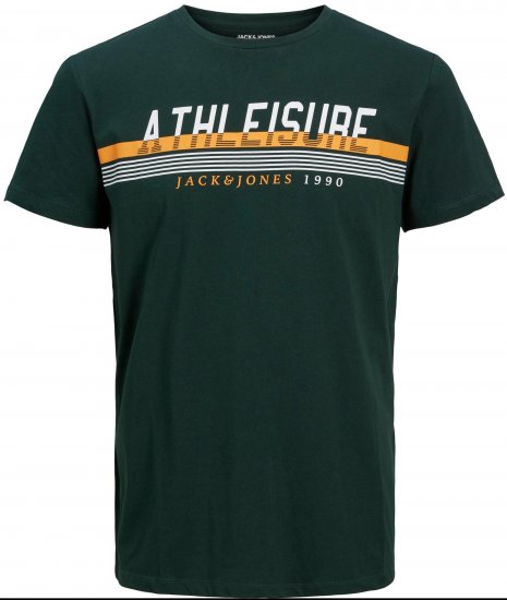 Jack & Jones JJIRON TEE Green - Tricouri - Tricouri Bărbați Mărimi Mari