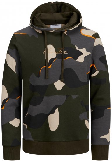 Jack & Jones JJCRAMP Hoodie Green - Pulovere & hanorace - Pulovere & Hanorace Bărbați Mărimi Mari