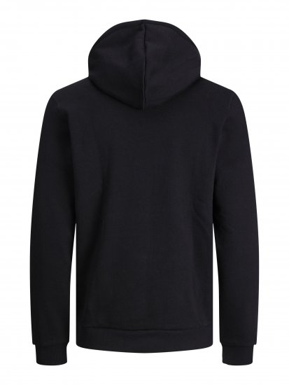 Jack & Jones JCOBERG SWEAT ZIP Hoodie Black - Pulovere & hanorace - Pulovere & Hanorace Bărbați Mărimi Mari