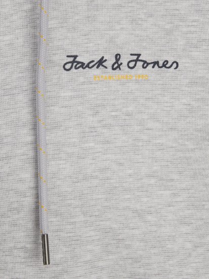 Jack & Jones JCOBERG SWEAT ZIP Hoodie Grey Melange - Pulovere & hanorace - Pulovere & Hanorace Bărbați Mărimi Mari