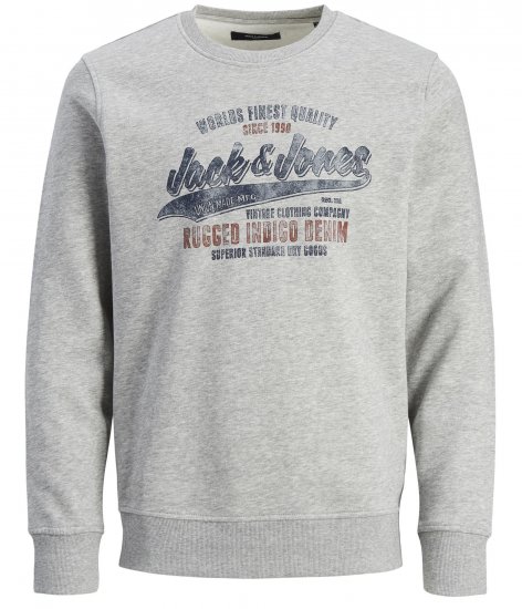 Jack & Jones JPRBLUBILLY Sweatshirt Grey - Pulovere & hanorace - Pulovere & Hanorace Bărbați Mărimi Mari