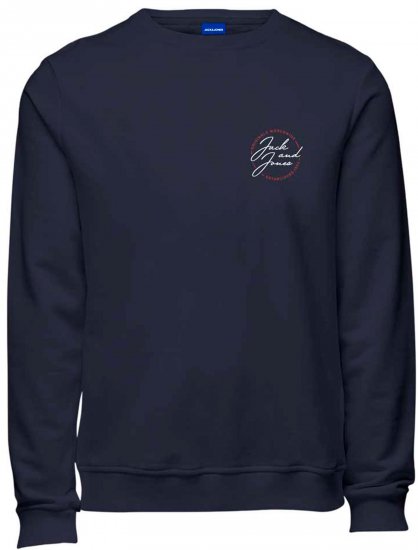 Jack & Jones JORJERRY SC SWEATSHIRT Navy - Pulovere & hanorace - Pulovere & Hanorace Bărbați Mărimi Mari