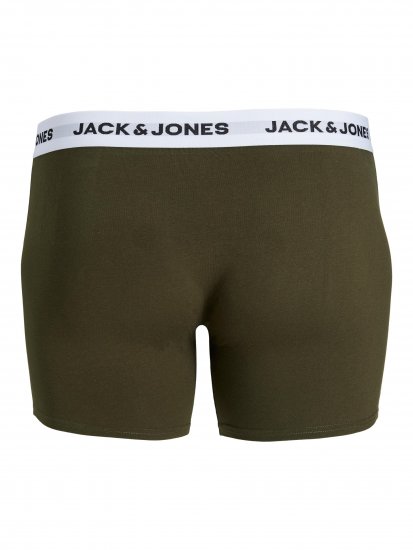 Jack & Jones BASIC White WB Trunks 5-Pack Green - Lenjerie intimă & costum baie - Lenjerie Intimă Bărbați Mărimi Mari