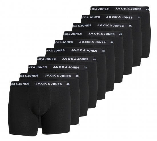 Jack & Jones JACHUEY Boxers 10-pack Black - Lenjerie intimă & costum baie - Lenjerie Intimă Bărbați Mărimi Mari
