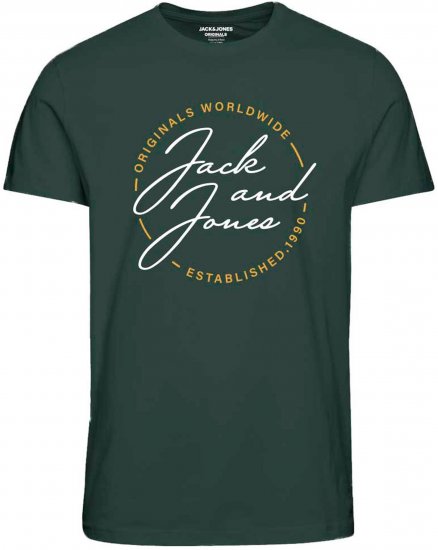 Jack & Jones JORJERRYS TEE Green - Tricouri - Tricouri Bărbați Mărimi Mari