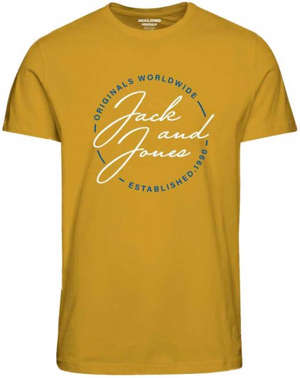 Jack & Jones JORJERRYS TEE Yellow - Tricouri - Tricouri Bărbați Mărimi Mari