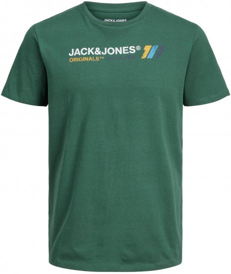 Jack & Jones JORNATE TEE Green - Tricouri - Tricouri Bărbați Mărimi Mari