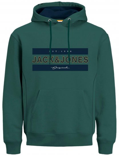 Jack & Jones JORFRIDAY Hoodie Green - Pulovere & hanorace - Pulovere & Hanorace Bărbați Mărimi Mari