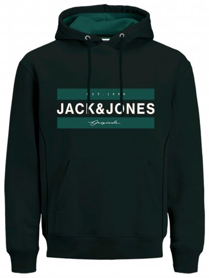 Jack & Jones JORFRIDAY Hoodie Black - Pulovere & hanorace - Pulovere & Hanorace Bărbați Mărimi Mari