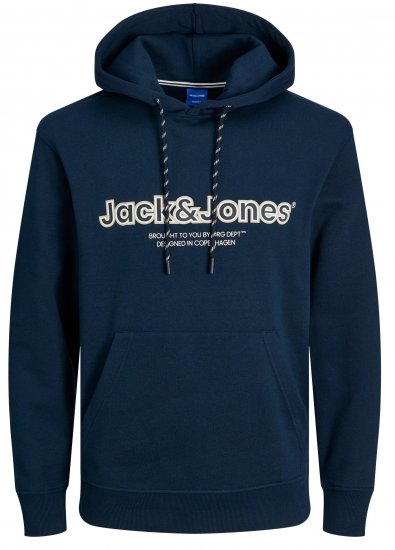 Jack & Jones JORLAKEWOOD SWEAT HOODIE Sky Captain - Pulovere & Hanorace - Pulovere & Hanorace Bărbați Mărimi Mari