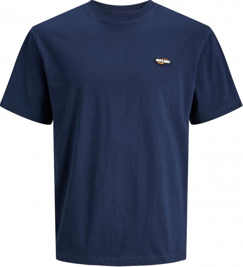 Jack & Jones JCOBLACK TEE SS CREW NECK Sky captain - Tricouri - Tricouri Bărbați Mărimi Mari