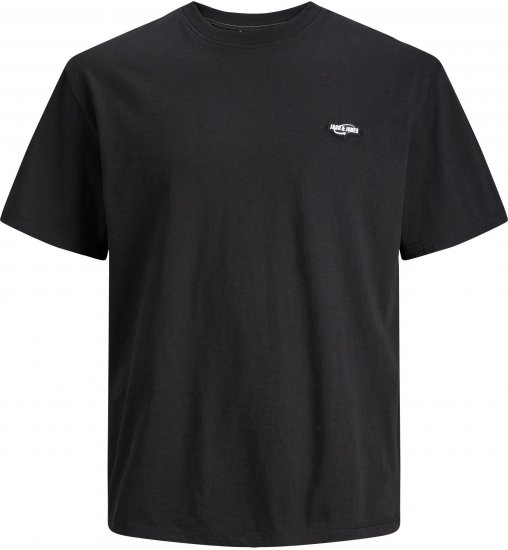 Jack & Jones JCOBLACK TEE SS CREW NECK Black Bean - Tricouri - Tricouri Bărbați Mărimi Mari