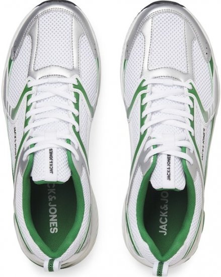 Jack & Jones Tokyo Sneakers Bright White/Green - Bărbați pantofi 40-52 - 