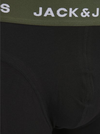 Jack & Jones JACARON Trunks 3-Pack Black - Lenjerie intimă & costum baie - Lenjerie Intimă Bărbați Mărimi Mari