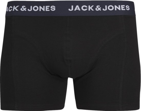 Jack & Jones JACARON Trunks 3-Pack Black - Lenjerie intimă & costum baie - Lenjerie Intimă Bărbați Mărimi Mari