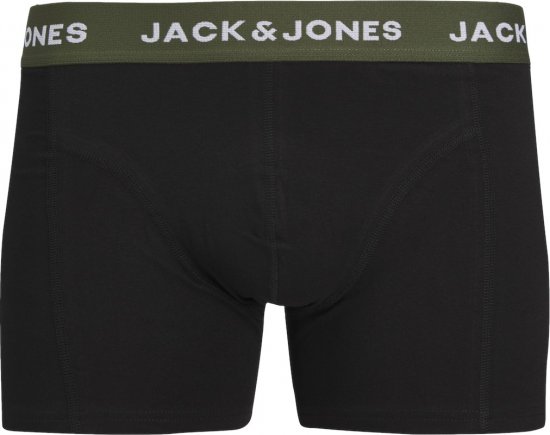 Jack & Jones JACARON Trunks 3-Pack Black - Lenjerie intimă & costum baie - Lenjerie Intimă Bărbați Mărimi Mari