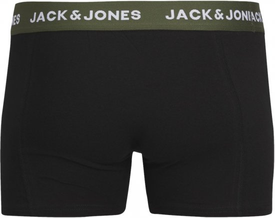Jack & Jones JACARON Trunks 3-Pack Black - Lenjerie intimă & costum baie - Lenjerie Intimă Bărbați Mărimi Mari