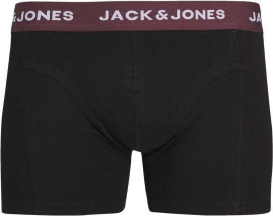 Jack & Jones JACARON Trunks 3-Pack Black - Lenjerie intimă & costum baie - Lenjerie Intimă Bărbați Mărimi Mari