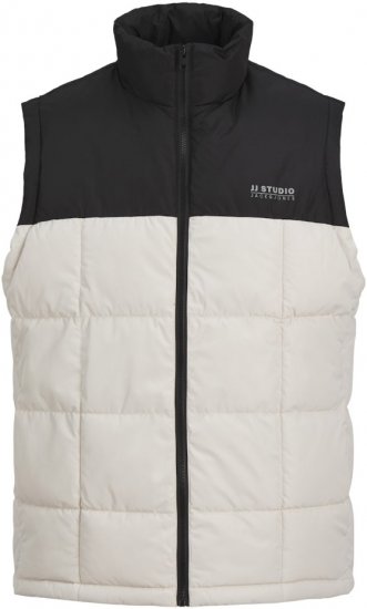 Jack & Jones BEN Square Quilted Bodywarmer Black/White - Geci - Geci Bărbați Mărimi Mari