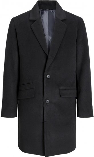 Jack & Jones HAYS Coat Black - Geci - Geci Bărbați Mărimi Mari