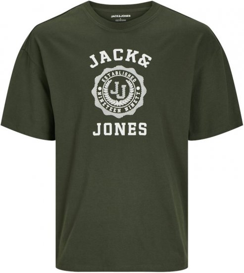Jack & Jones VICTO T-Shirt Kombu Green - Tricouri - Tricouri Bărbați Mărimi Mari