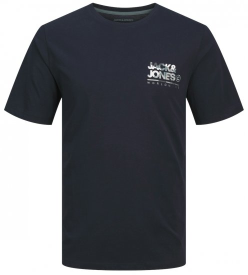 Jack & Jones JJLUKE T-Shirt Navy Blazer - Tricouri - Tricouri Bărbați Mărimi Mari