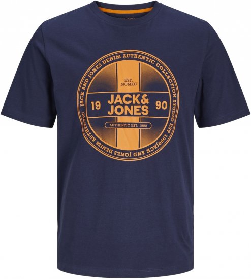 Jack & Jones JJRIO T-Shirt Navy Blazer - Tricouri - Tricouri Bărbați Mărimi Mari