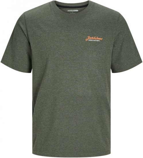 Jack & Jones ERIK T-Shirt Kombu Green - Tricouri - Tricouri Bărbați Mărimi Mari