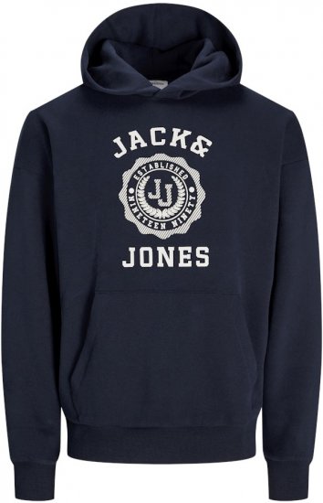 Jack & Jones VICTO Hoodie Navy Blazer - Pulovere & hanorace - Pulovere & Hanorace Bărbați Mărimi Mari