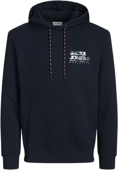 Jack & Jones JJLUKE Hoodie Navy Blazer - Pulovere & hanorace - Pulovere & Hanorace Bărbați Mărimi Mari