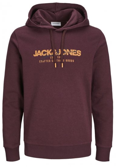 Jack & Jones JJALVIS Hoodie Vineyard Wine - Pulovere & hanorace - Pulovere & Hanorace Bărbați Mărimi Mari