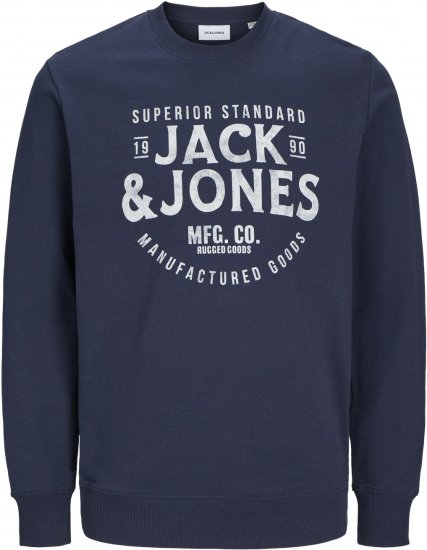 Jack & Jones JJJEANS Sweatshirt Navy Blazer - Pulovere & hanorace - Pulovere & Hanorace Bărbați Mărimi Mari