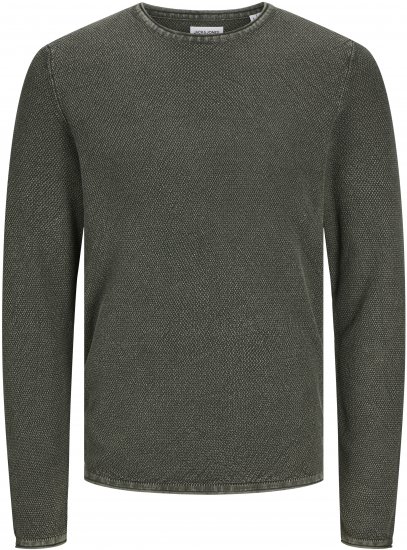 Jack & Jones JJDEAN Knitted Sweater Kombu Green - Pulovere & hanorace - Pulovere & Hanorace Bărbați Mărimi Mari