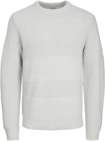 Jack & Jones HUGO Knitted Sweater White - Pulovere & hanorace - Pulovere & Hanorace Bărbați Mărimi Mari