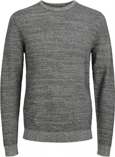 Jack & Jones OTTO Twisted Knitted Sweater Black - Pulovere & hanorace - Pulovere & Hanorace Bărbați Mărimi Mari