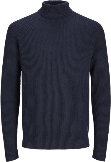 Jack & Jones PANNEL Turtleneck Knitted Sweater Navy Blazer - Pulovere & hanorace - Pulovere & Hanorace Bărbați Mărimi Mari