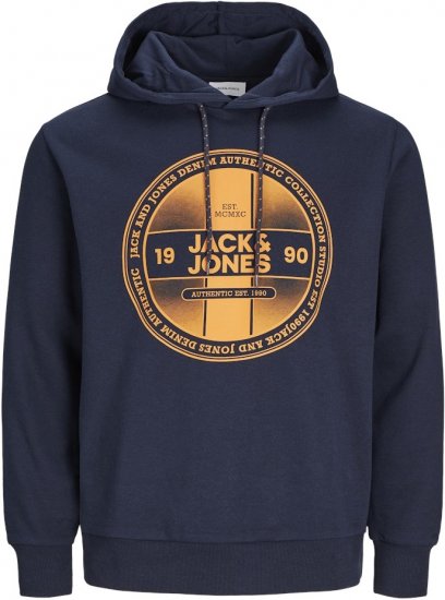 Jack & Jones RIO Hoodie Navy Blazer - Pulovere & hanorace - Pulovere & Hanorace Bărbați Mărimi Mari