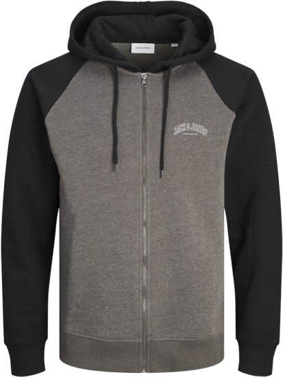 Jack & Jones Ricky Hoodie Black - Pulovere & hanorace - Pulovere & Hanorace Bărbați Mărimi Mari