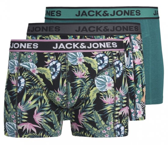 Jack & Jones JACDREW Trunks 3-Pack Multi-Colour - Lenjerie intimă & costum baie - Lenjerie Intimă Bărbați Mărimi Mari