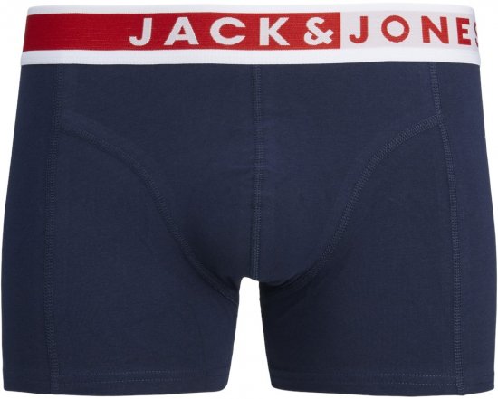 Jack & Jones JACKARIM Trunks 3-Pack Red - Lenjerie intimă & costum baie - Lenjerie Intimă Bărbați Mărimi Mari